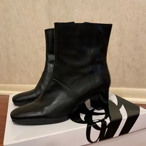 Nine West Destinyr Black Leather Boots, Size 6